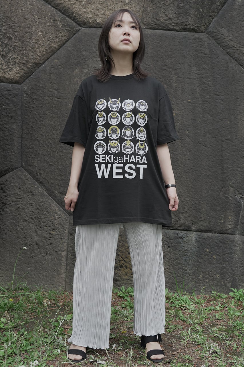 関ヶ原・西軍Tシャツ（黒）Ttpe1 | 戦国と武将のアイテム yockdesign