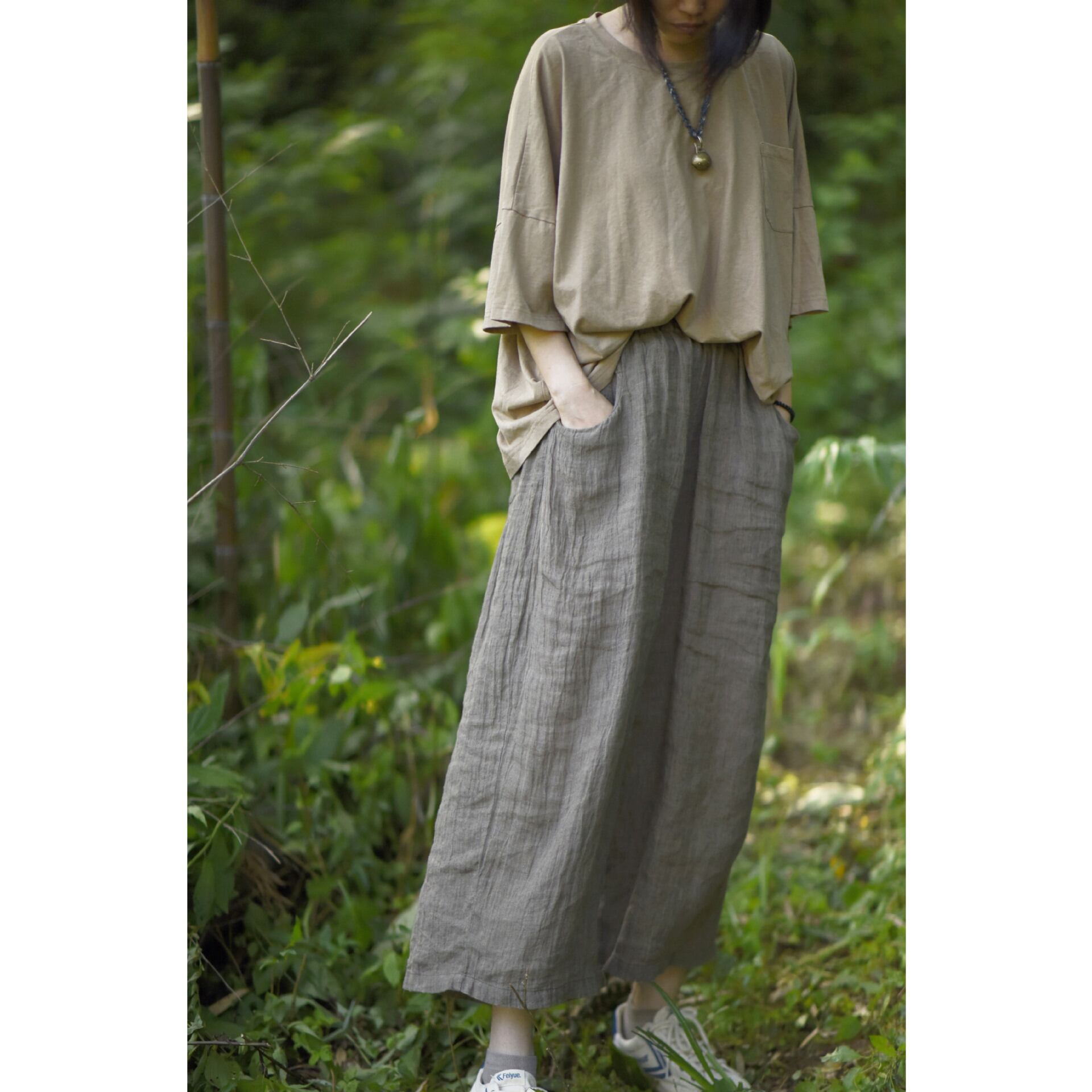 スプリングルーズパンツ 春物 サマー 夏物 Yiranxuaディースワード51783886205