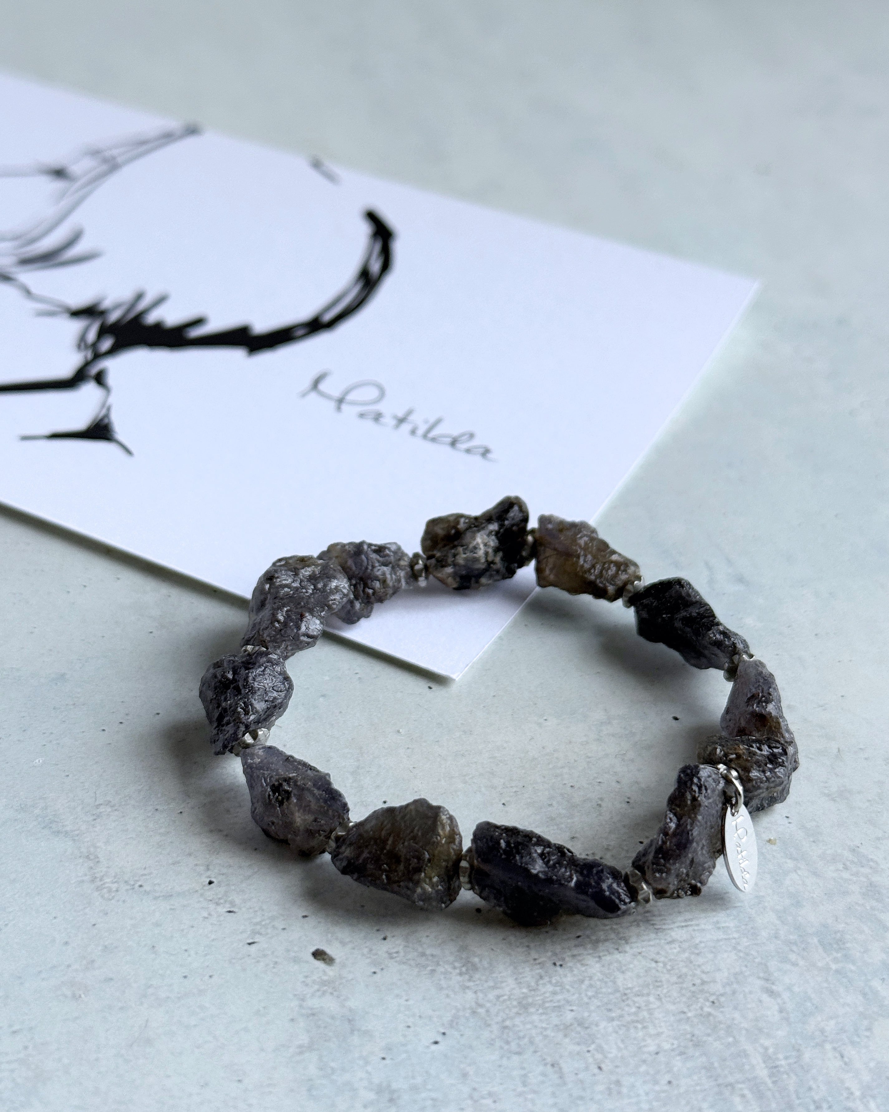 rough rock bracelet(アイオライト)