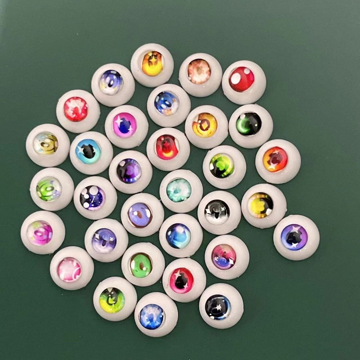 ドールアイ 12mm 14mm アイボール 眼球 アイチップ カスタムドール BJD