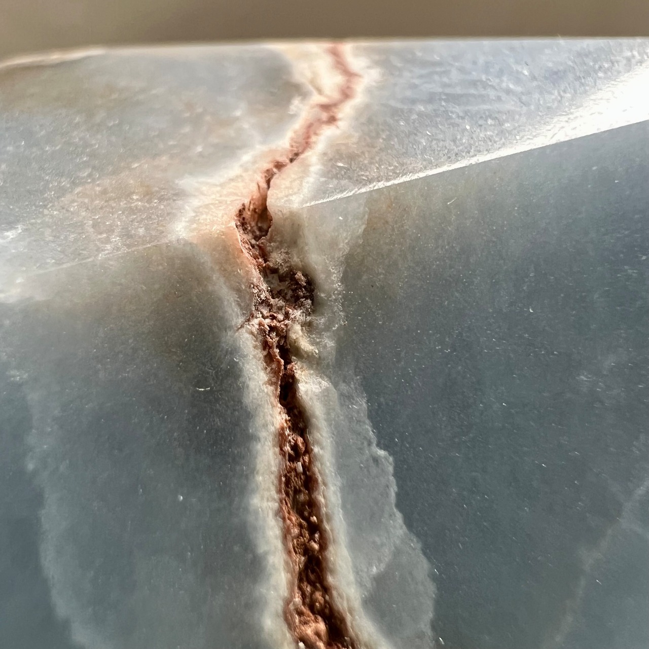 エンジェライト*ハーフポリッシュ0640*天然石カービング*天然石インテリア*置き物