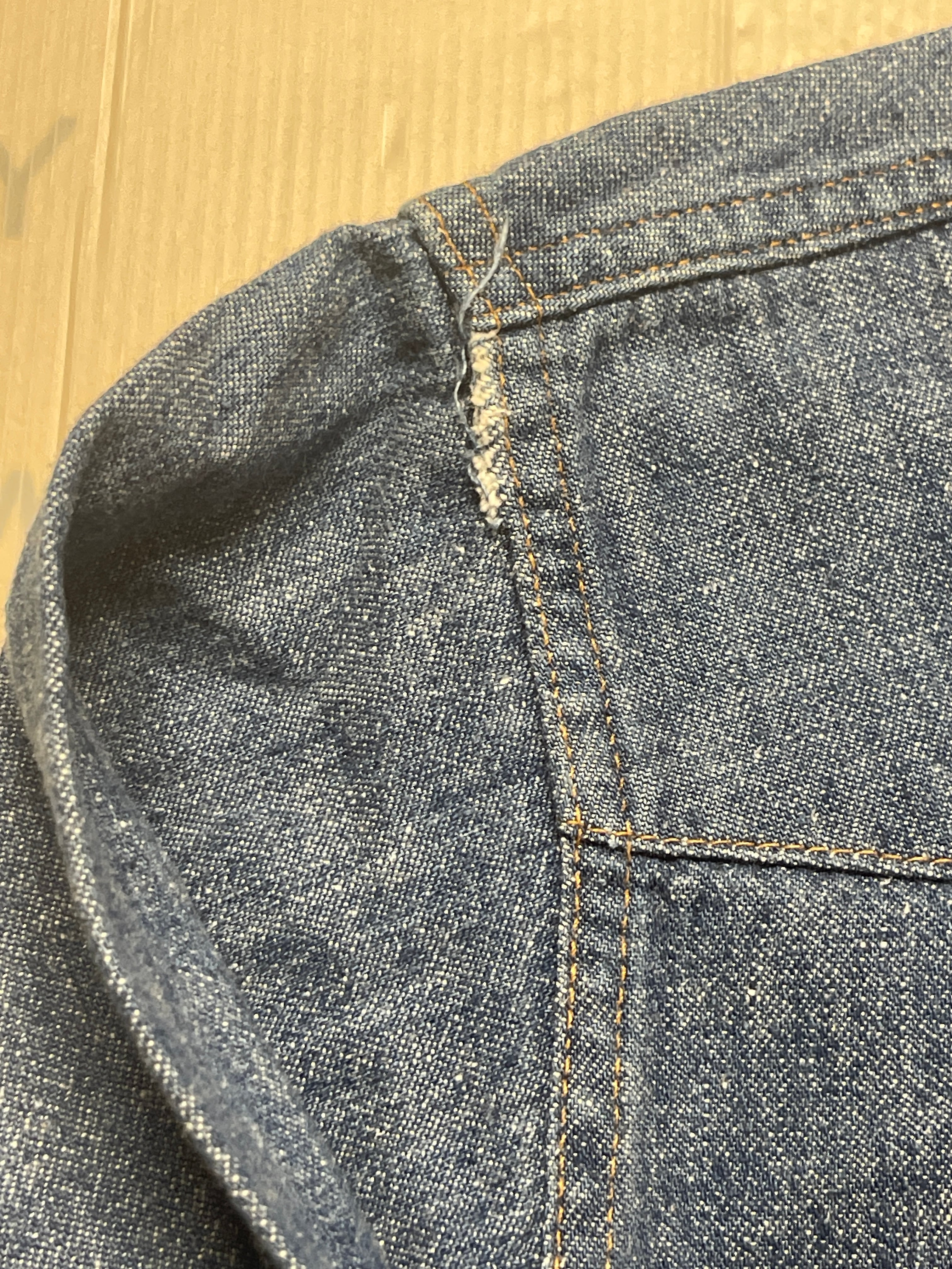 2562 70s M MAVERICK BLUE BELL DENIM WESTERN SHIRTS ヴィンテージ
