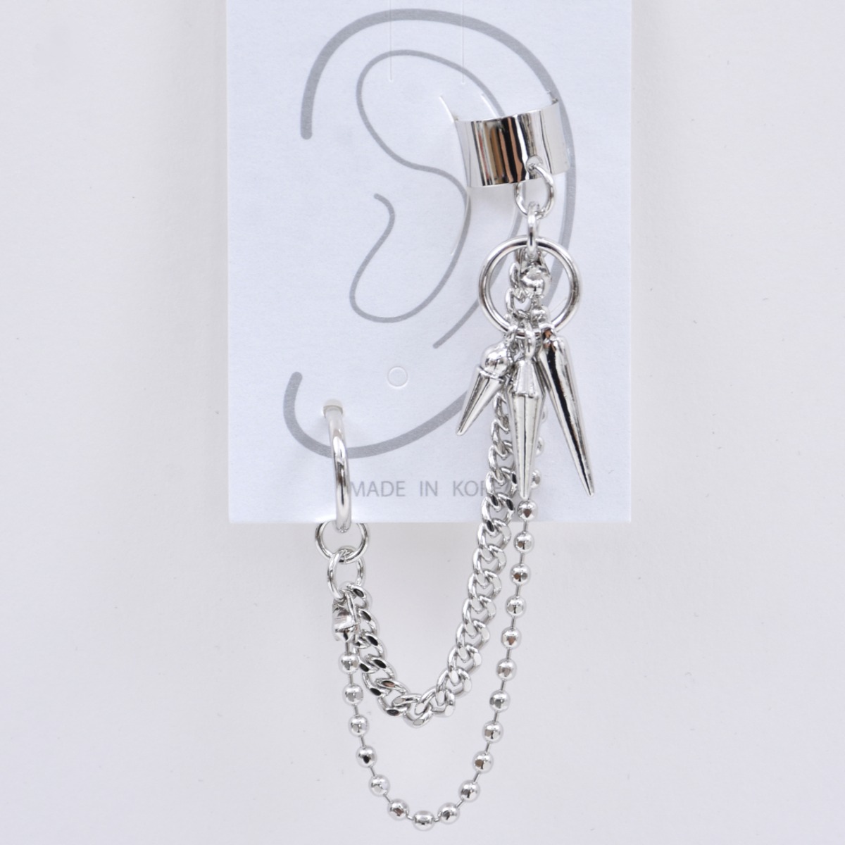 talkative ハーキーマダイヤ パイプチェーン ピアス MONAKA talkative 