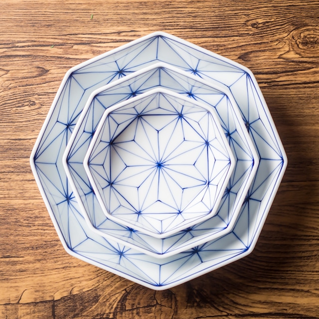 麻の葉 預け鉢(小)(小鉢・小付)/眞窯