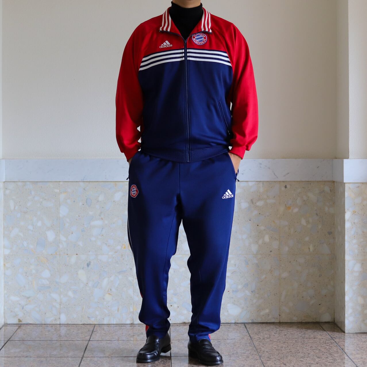 希少】90s adidas vintage training jacket FC Bayern München size XL 