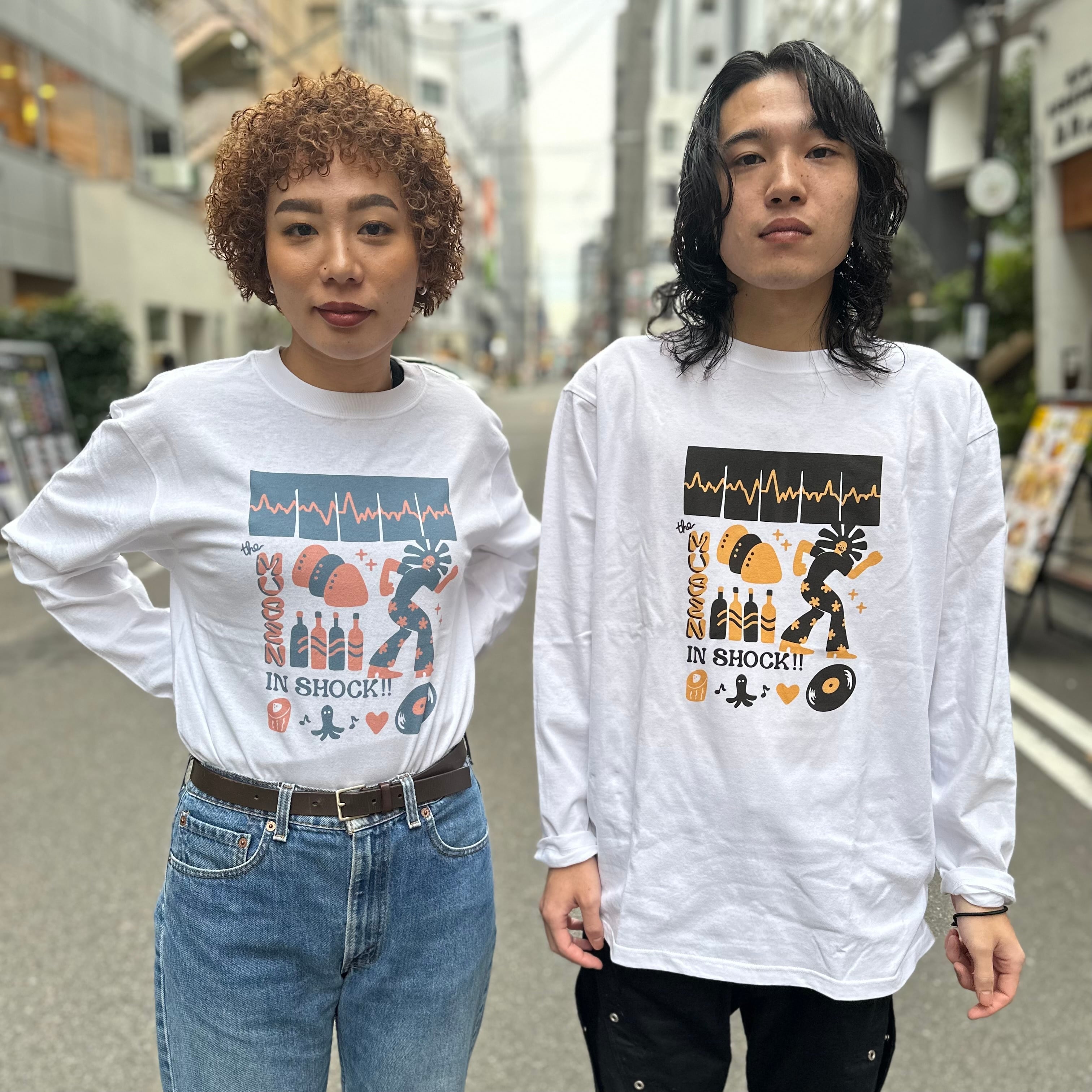 Toyamegデザイン ロンT【pink × blue】 | THE MUSEN IN SHOCK