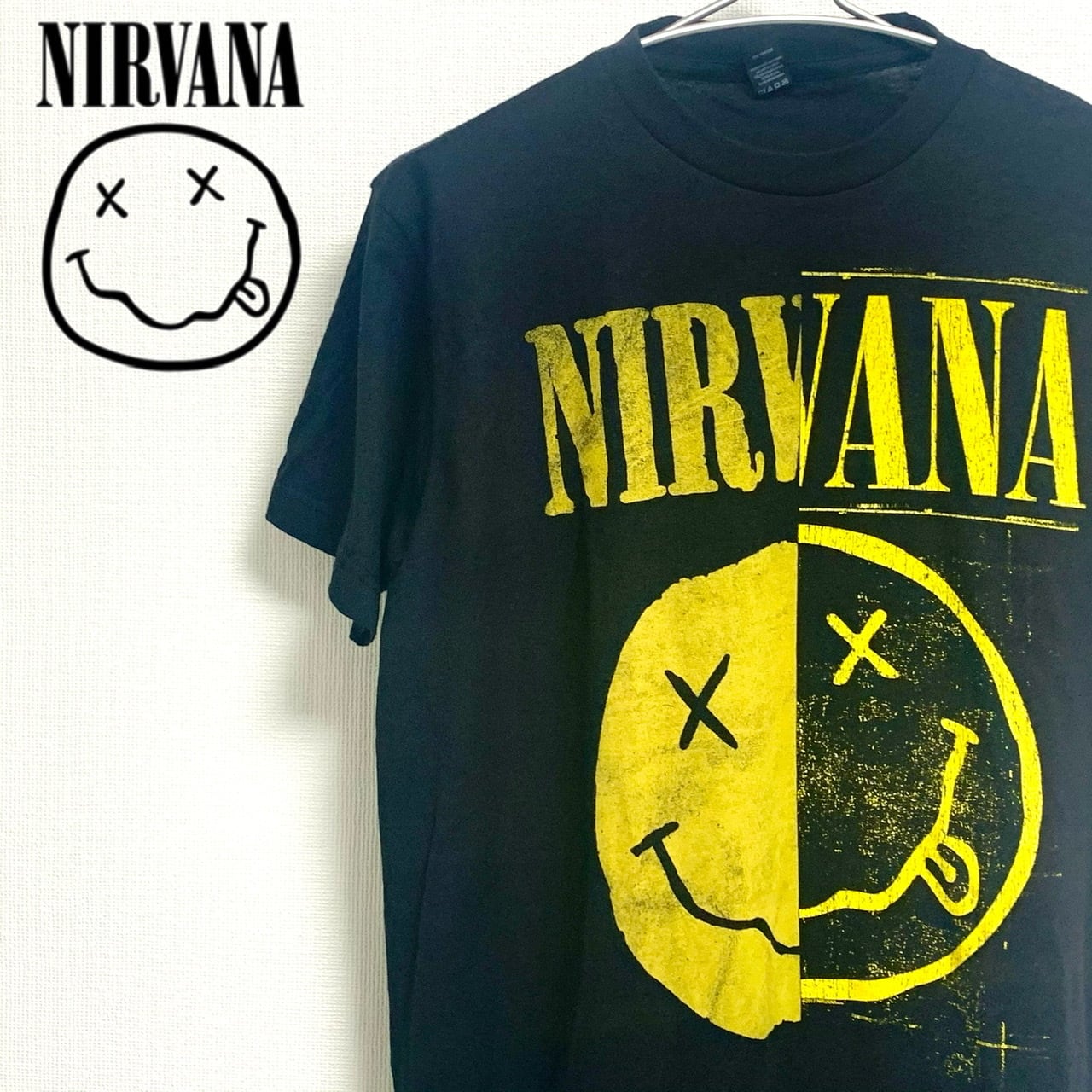 レア90s ヴィンテージ Nirvana smile tシャツ