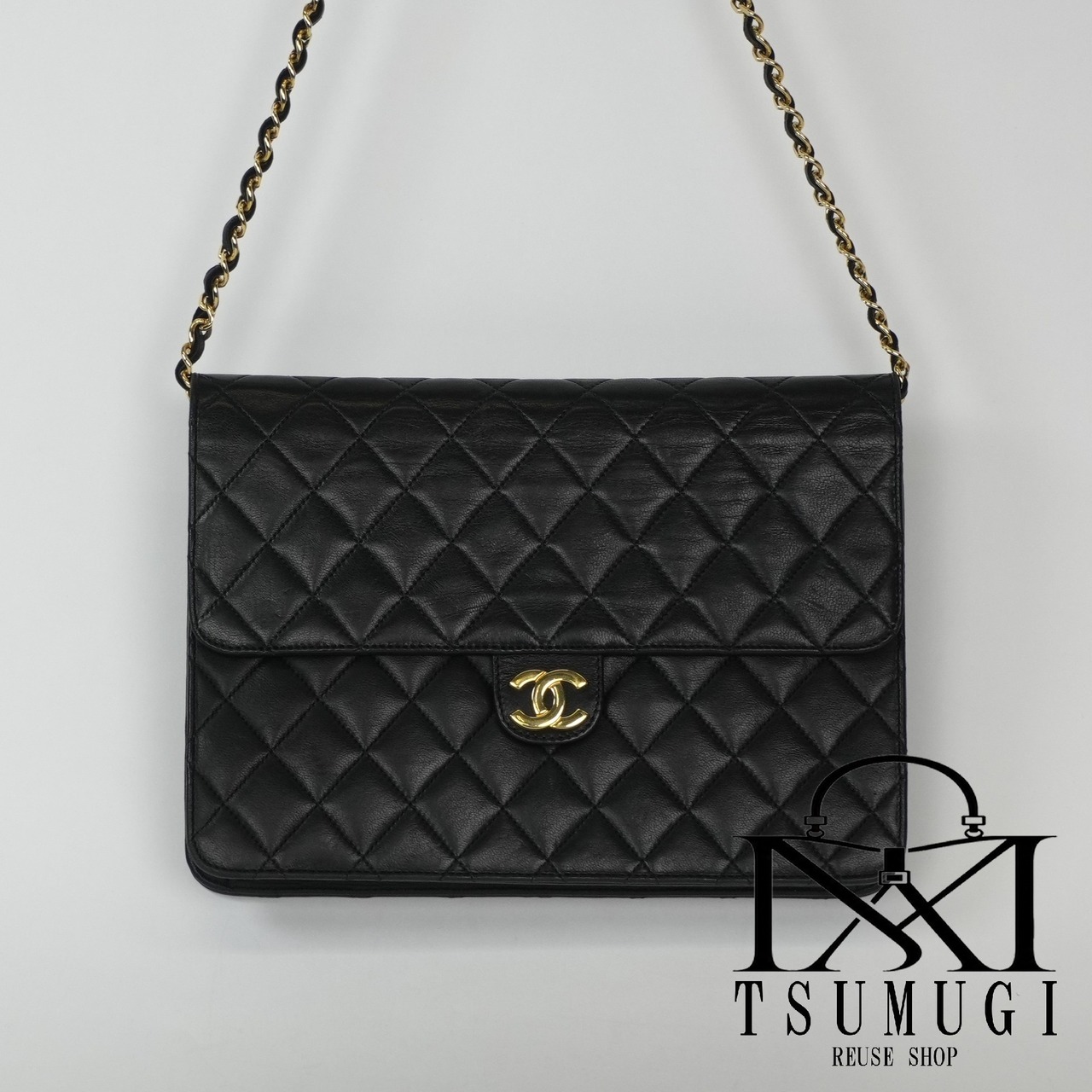 CHANEL シャネル マトラッセ ラムスキン チェーンショルダーバッグ ゴールド金具