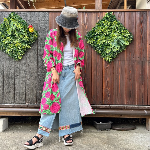 エスニックデニムスカート