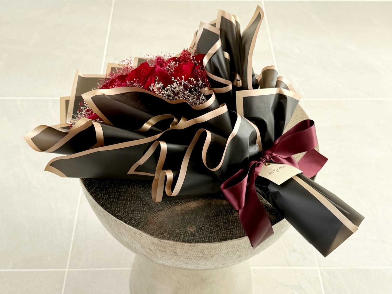 『クリムゾン：Ｂ』＜レッド＞12本のプリザーブドローズ（送料無料） - 6