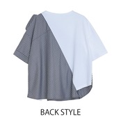 MMD104TEB シャツアシンメトリーTシャツ