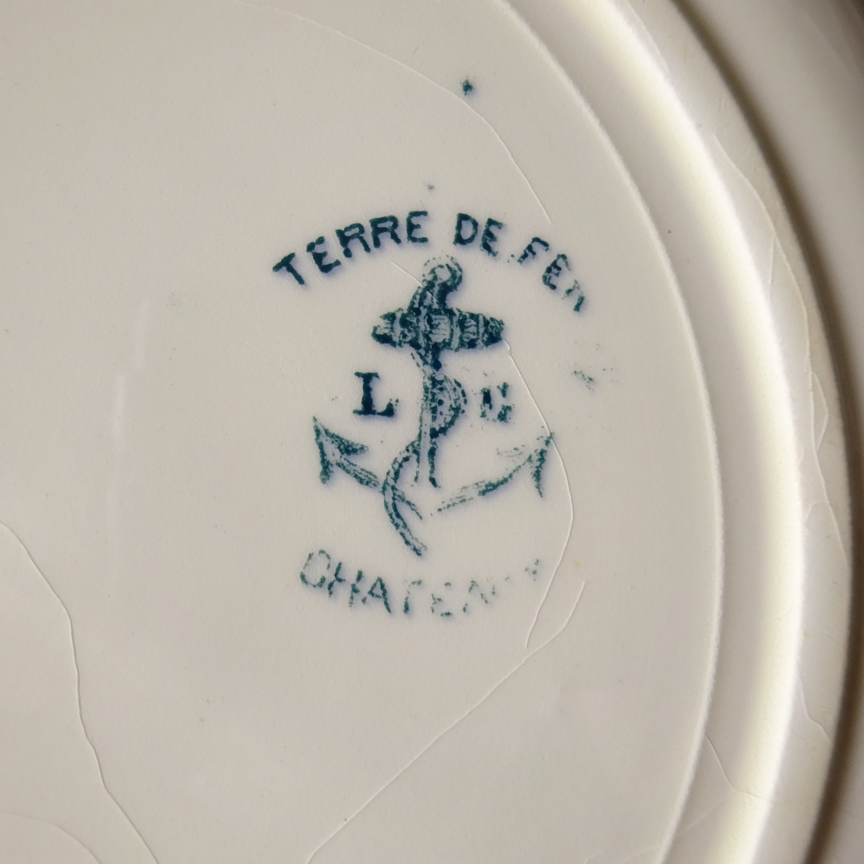 ☆TERRE DE FER Cleirefontaine modèle CHATEAUX 《CHATEAU DE CHANTILLY》 assiette plate