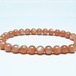 オレンジムーンストーン ブレスレット 6mm 一点物 メール便可 [M便 1/10] 111-48553