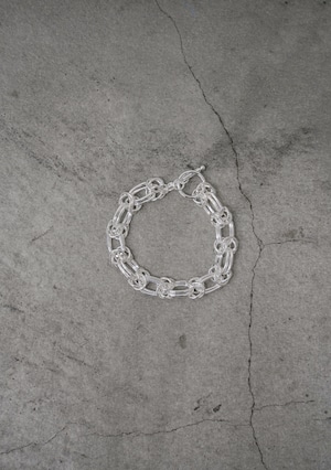 Addiction   chain  bracelet silver925 "double"