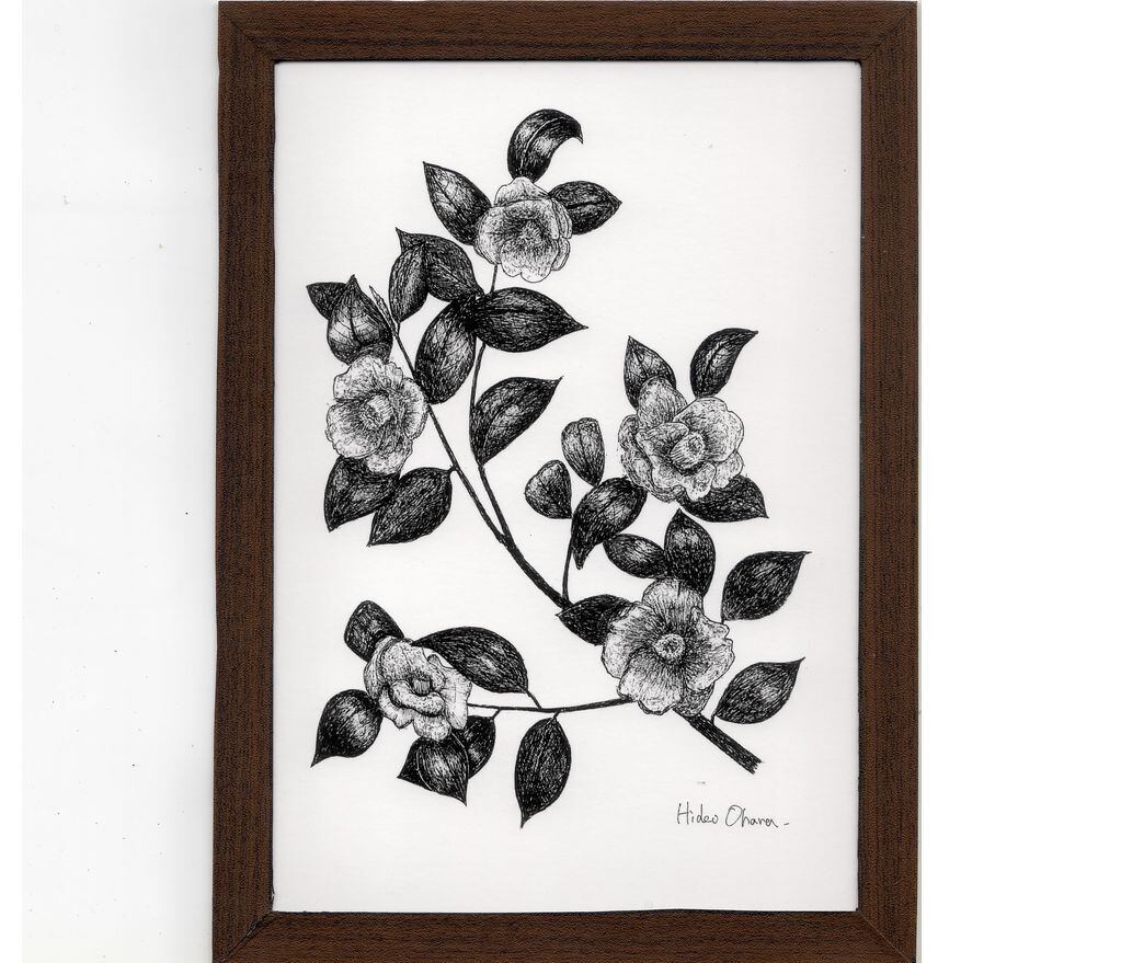 椿 アート インテリア 壁絵 絵 ウォールデコレーション おしゃれ