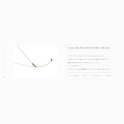 【MARKET】SINGLE STONE NECKLACE 0066