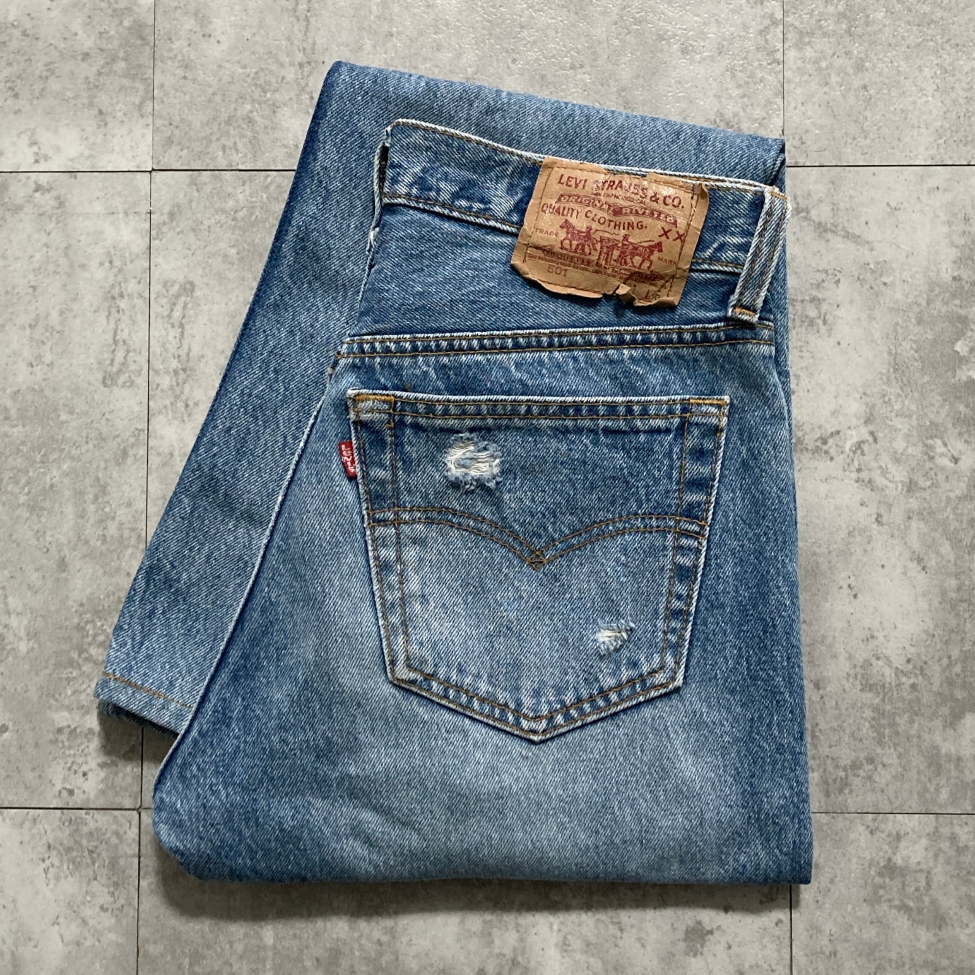 W30 L34】90's US.Levis 501 リーバイス サンベニート工場(553) ボタン