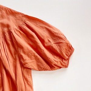 Apricot tiered dress