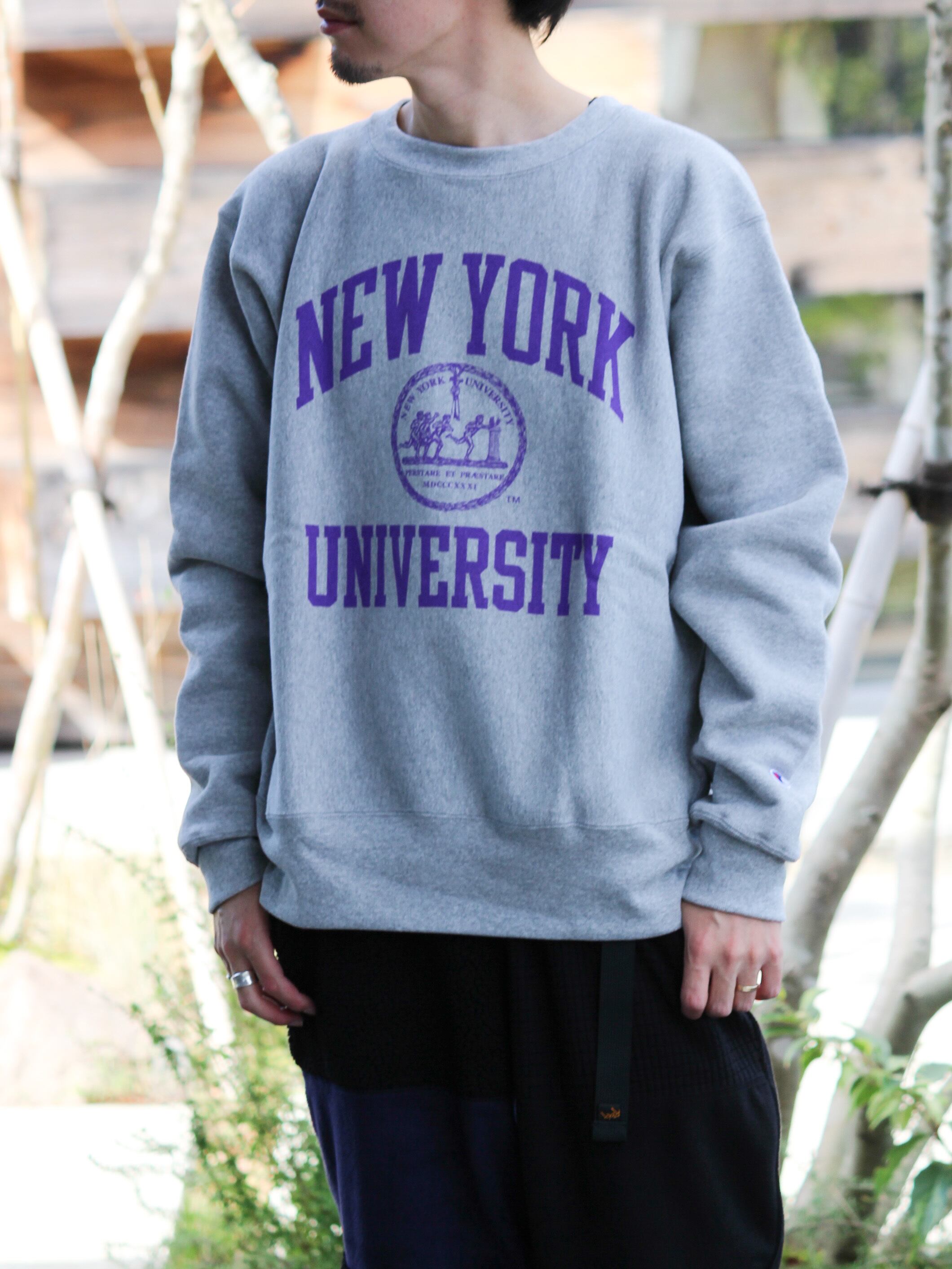 Champion【Crew Neck Sweat NYU】 | LARGE 