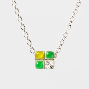 SAIKORO yellow & green -necklace-