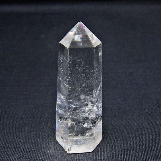 水晶 六角柱 ポイント 置物 一点物 142-11177