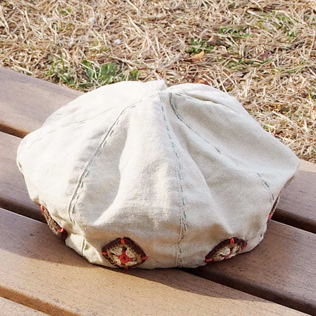 かぎ針編みモチーフ ベレー帽（18s-006） | Hammock