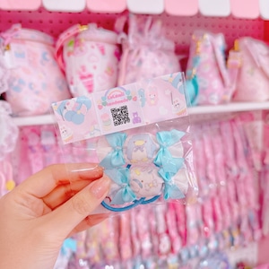 【E3】94-7キャンディリボンツインヘアゴム