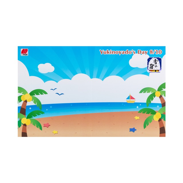 ホワミル・チャミルセット【雪の宿】　記念日限定缶バッチ＆ディスプレイ用台紙付き