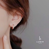 ハーフエタニティフープピアス