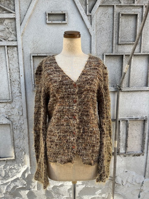 "MIX SHAGGY CARDIGAN"