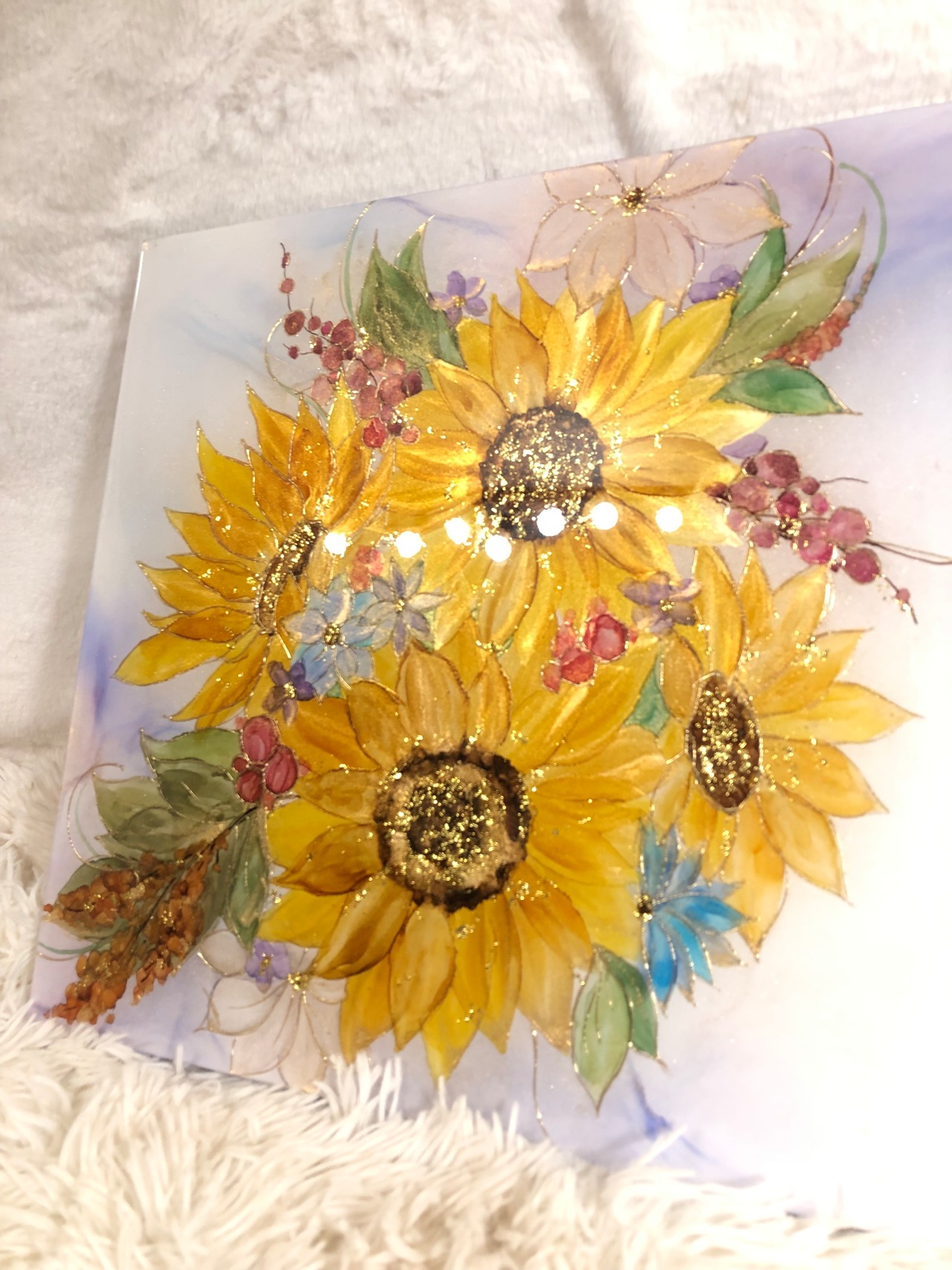 【アートパネル】ひまわりブーケ