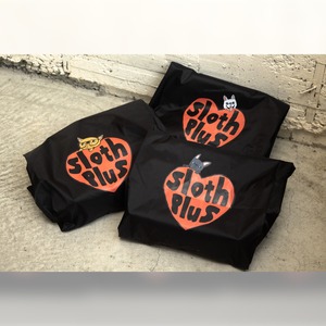 【 sloth+ オリジナルデザイン マルシェバッグ black 】エコバック SDGs オリジナルグッズ