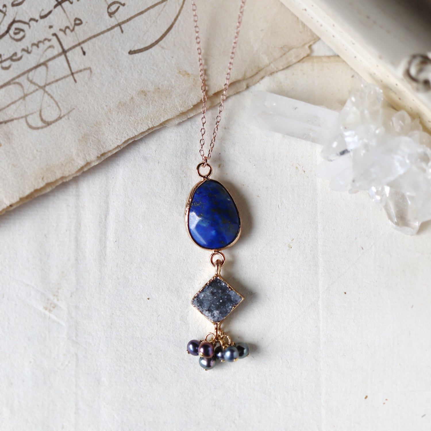 【専用】アメジスト ラピス ガーネット ネックレス オーダー 専用】アメジスト ラピス ガーネット ネックレス オーダー 選べる15種