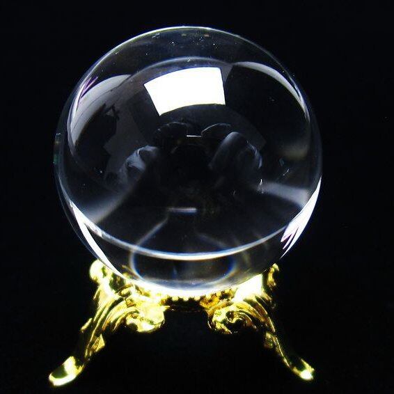 水晶 丸玉 ブラジル産 24mm 一点物 141-6429