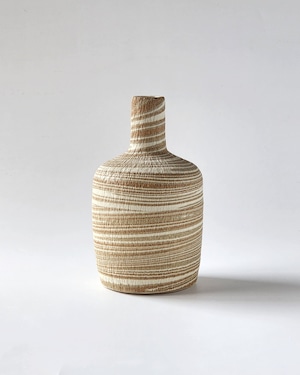 Red and white neriage vase #2