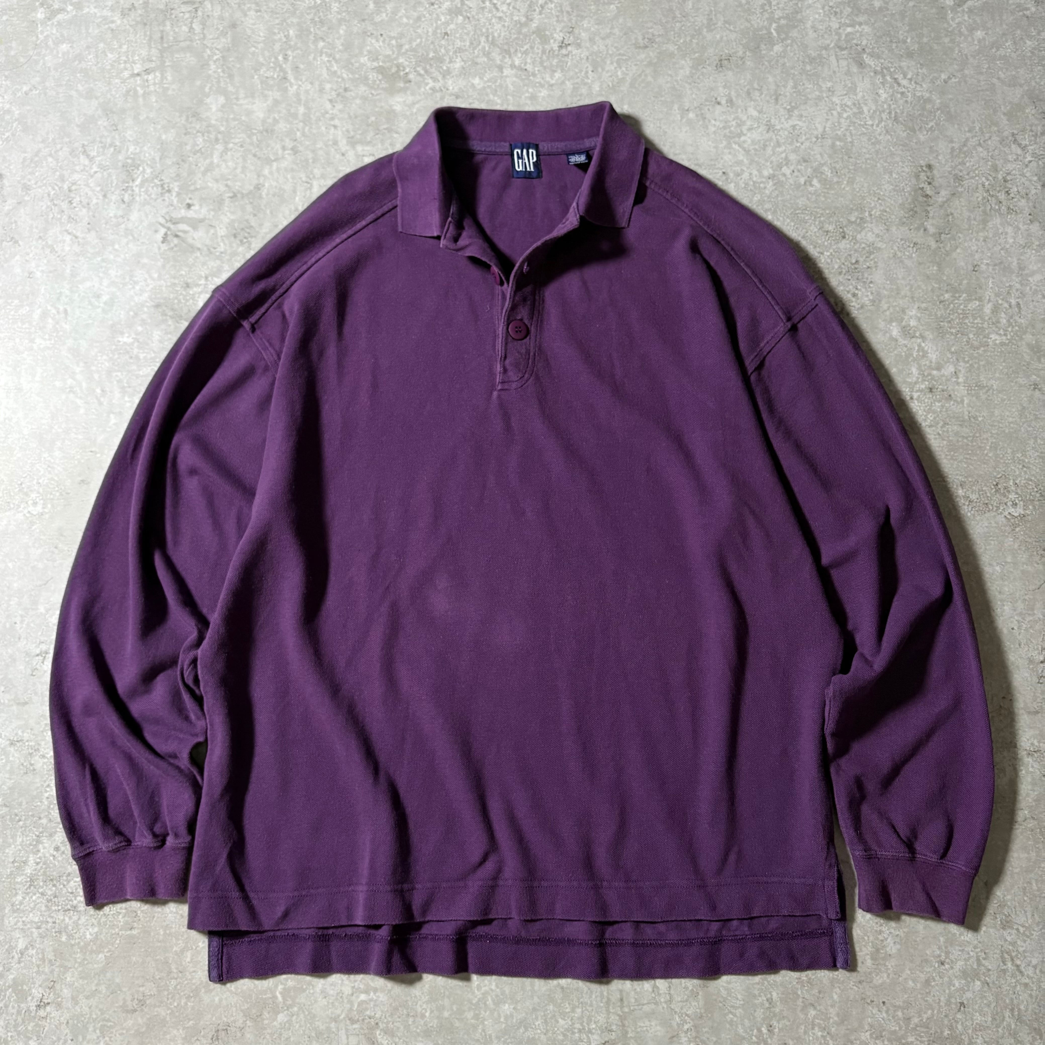1990s "OLD GAP" L/S Polo Shirt