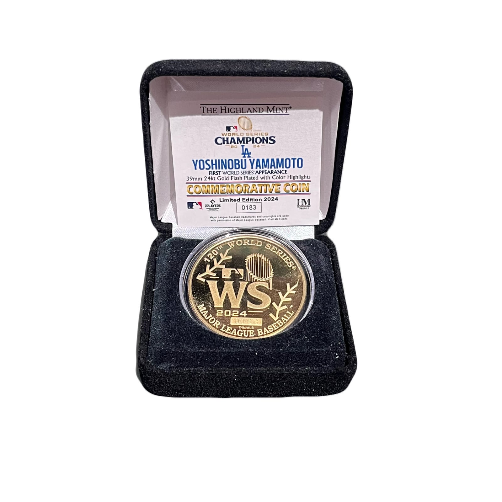 山本由伸 2024 WS優勝記念グッズ ゴールドコイン | フォーリーフベース