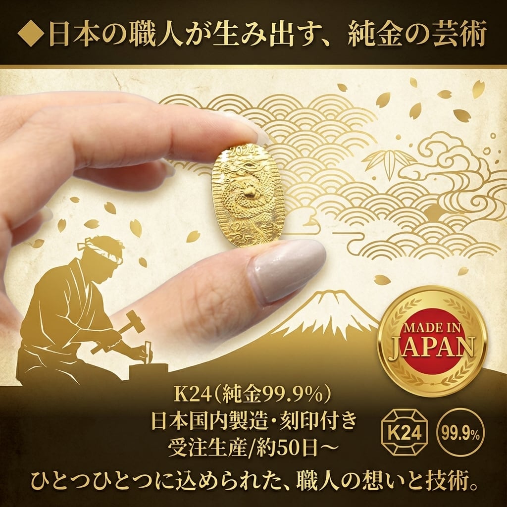 純金10g『ライオン』モチーフ【JUNGOLD】ずっしり重い存在感