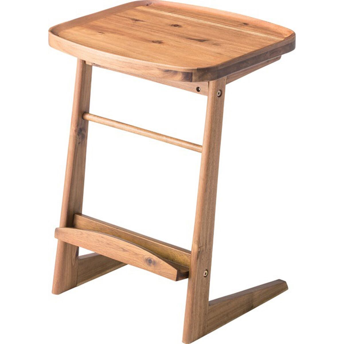 ヴァルト サイドテーブル NET-724 机 テーブル ソファテーブル ウッドテーブル コーヒーテーブル マガジンラック付 北欧 カフェ ベッドサイド 花台 おしゃれ コンパクト リビング ダイニング