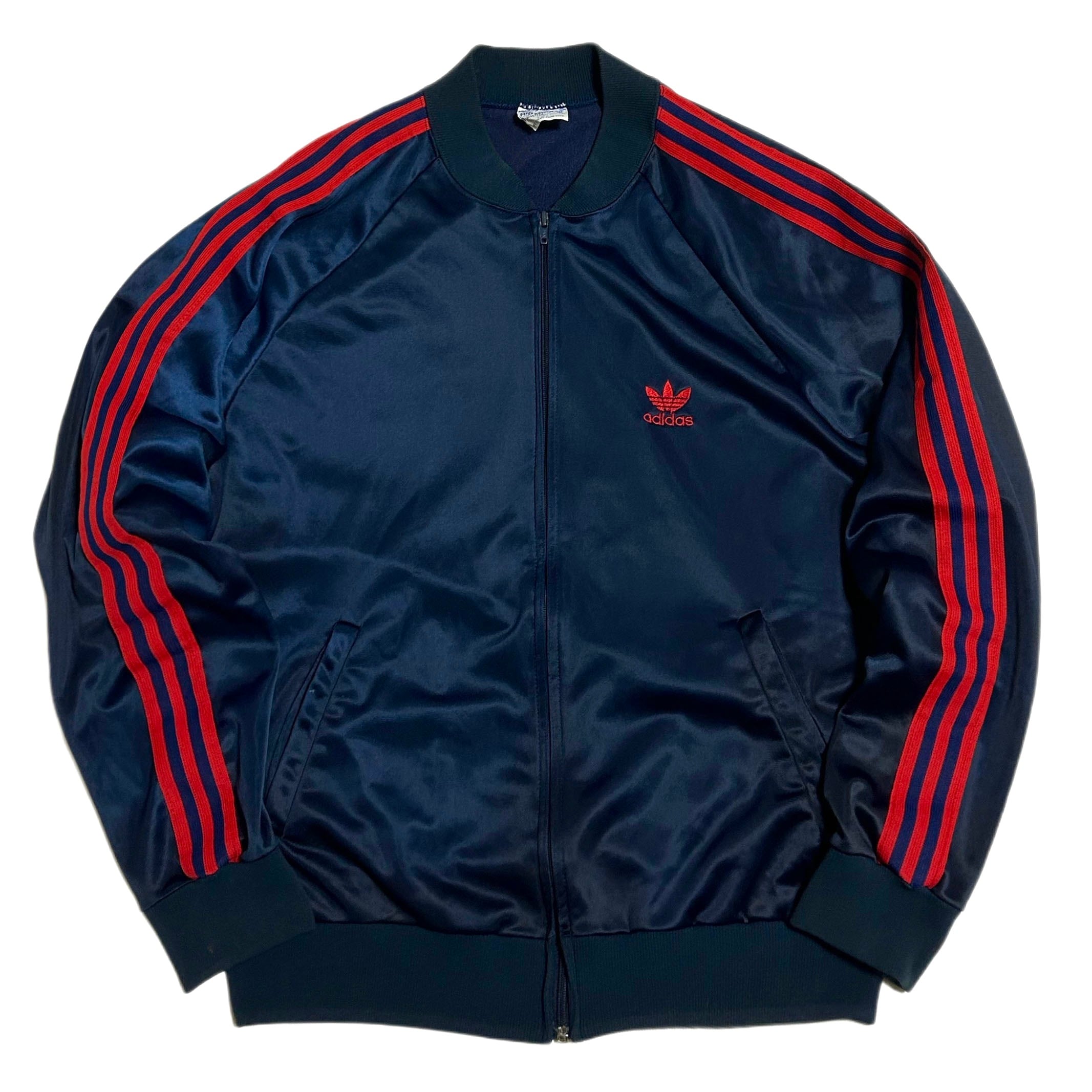 80s adidas アディダス ATP トラックジャケット ネイビー／レッド 【Ｌ