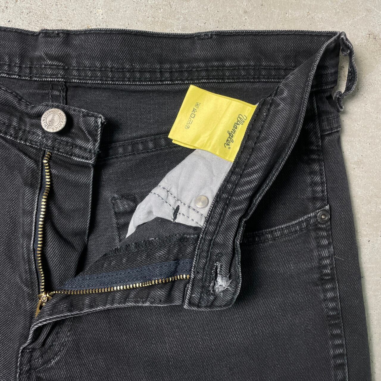 Wrangler ラングラー ストレート ブラックデニムパンツ ジーンズ