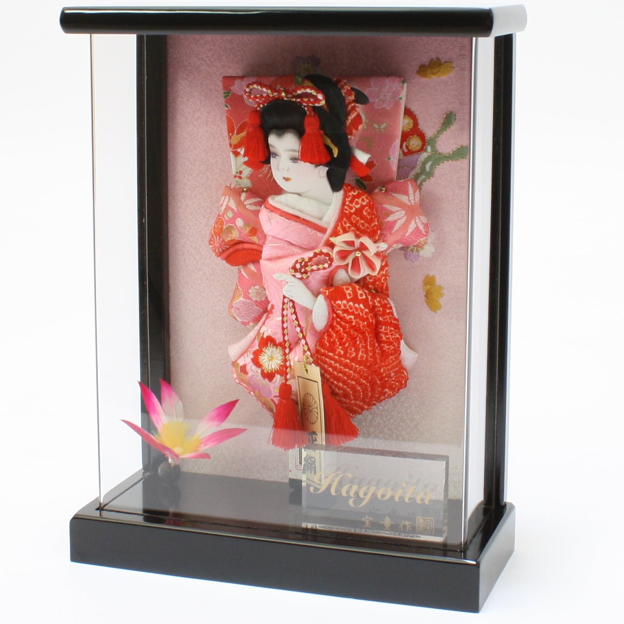 羽子板飾り 羽子板飾り《商品コード》10107-2547 HG2547-7 羽子板飾り 壁掛 凛 茶