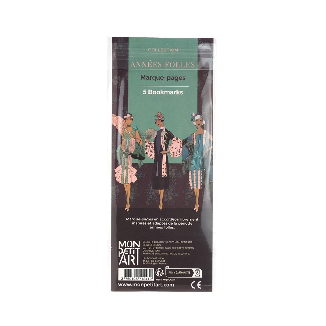 5 Bookmarks "Les Annees Folles"/ブックマーク/栞/レザネフォル/アート