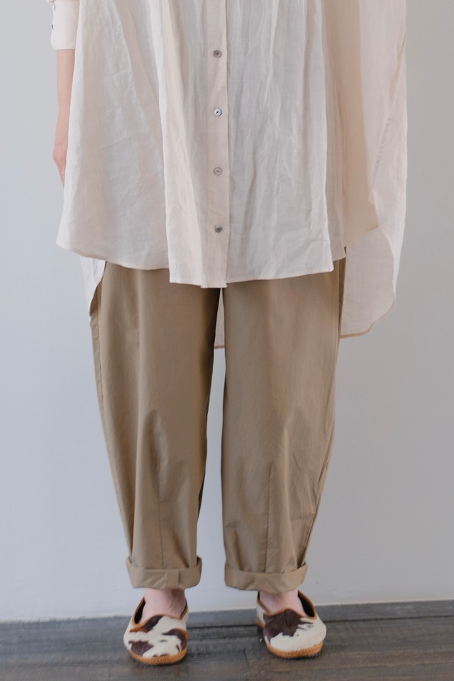 dress.60 boyish volume pants -08 pink linen