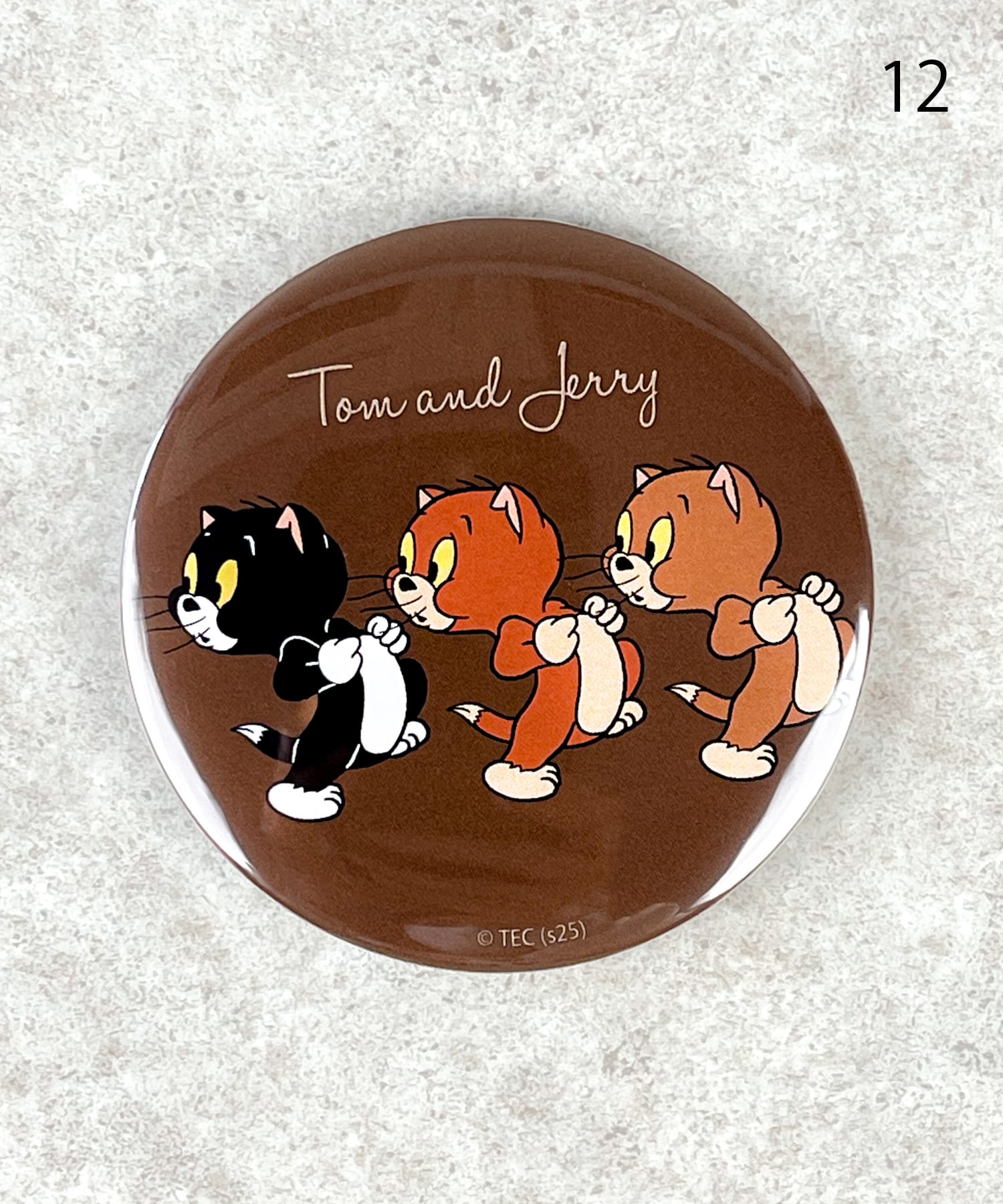 F258105_TOM and JERRY×Flapperトムジェリフレンズ缶バッチミラー3