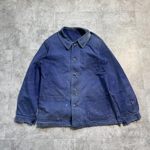50-60s フェード VERDUN コットンツイル フレンチワークジャケット
