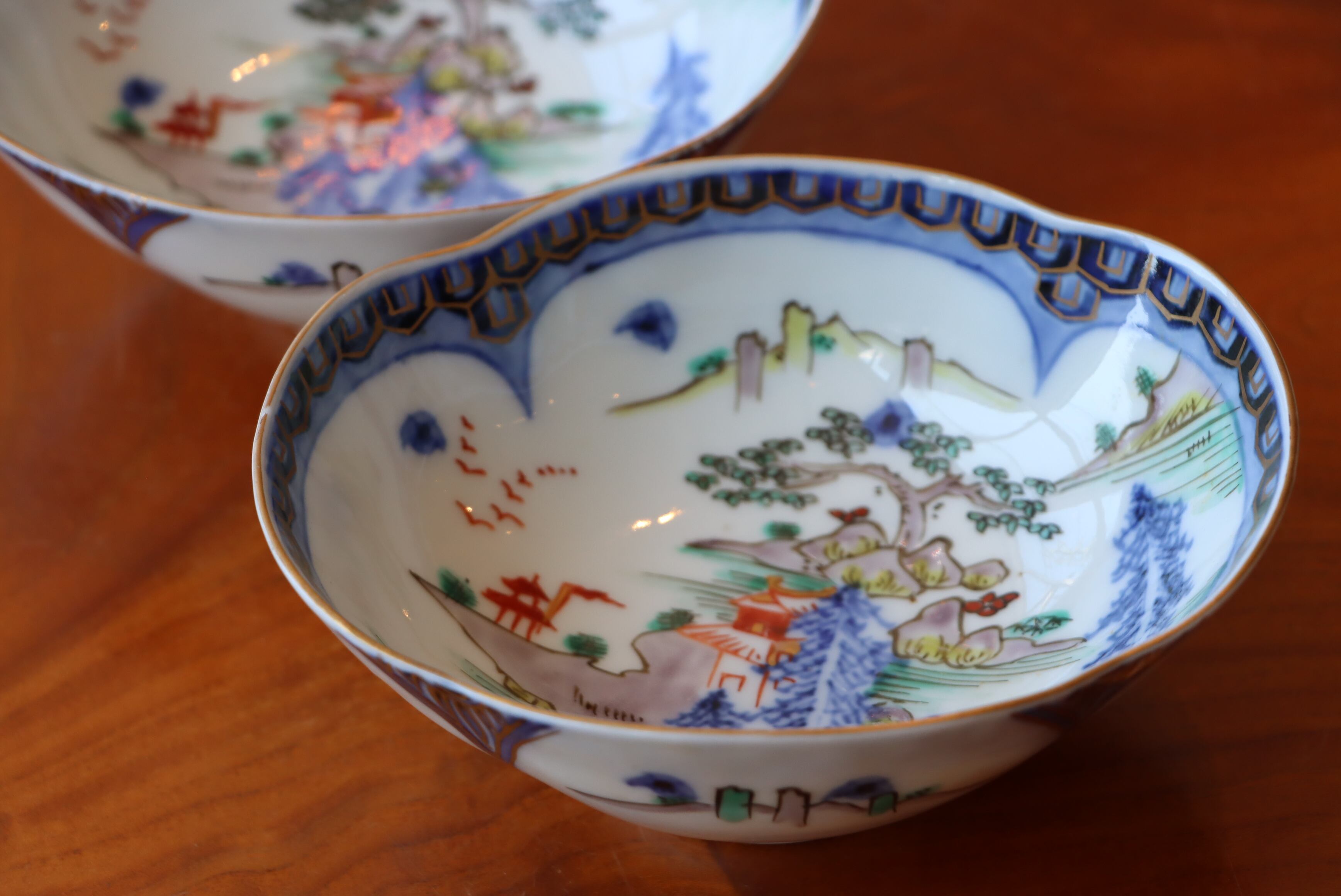 向付 伊万里焼 色絵 風景図 | (有)新原美術