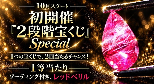 【くじ番号 No.90】10月START⭐️ 初開催『2段階宝くじ』 Special