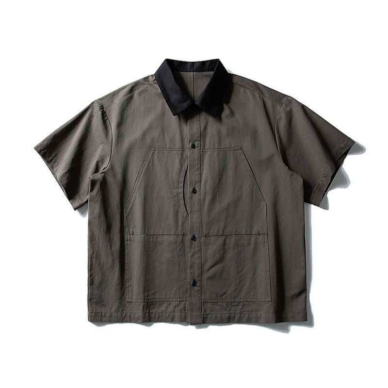 コントラストカラーシャツ 2カラー A1092