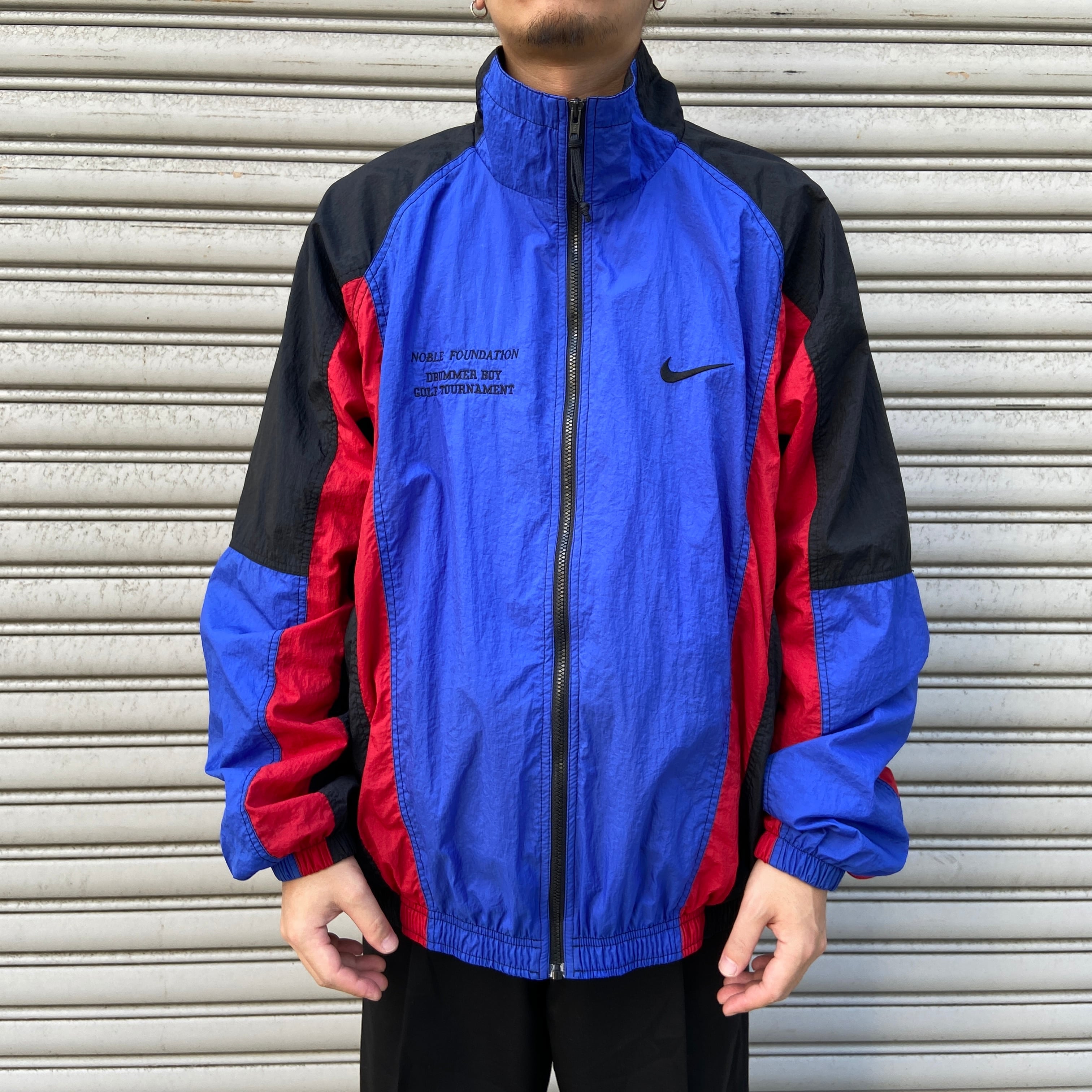 90s NIKE パネル切り替えナイロンジャケット ビッグスウォッシュ XL | 古着屋 Uan powered by BASE